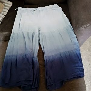 Ladies plus size palazzo pants, Cato, tie dye blue, size 26/28WP